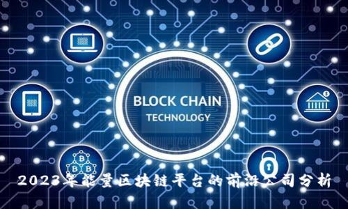 2023年能量区块链平台的前沿公司分析