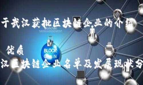 关于武汉获批区块链企业的介绍

1. 优质 
武汉区块链企业名单及发展现状分析