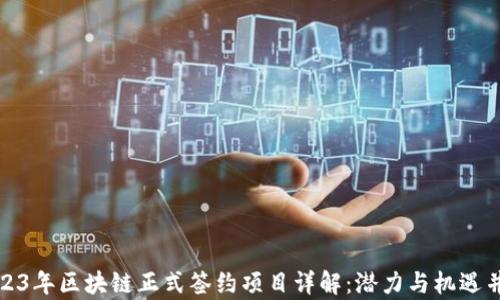
2023年区块链正式签约项目详解：潜力与机遇并存